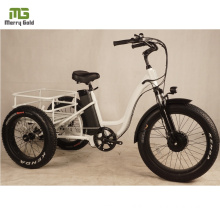 500W Green Power 3 Wheels Electric Bicycle 24inch Adult Electric Tricycle for Adults